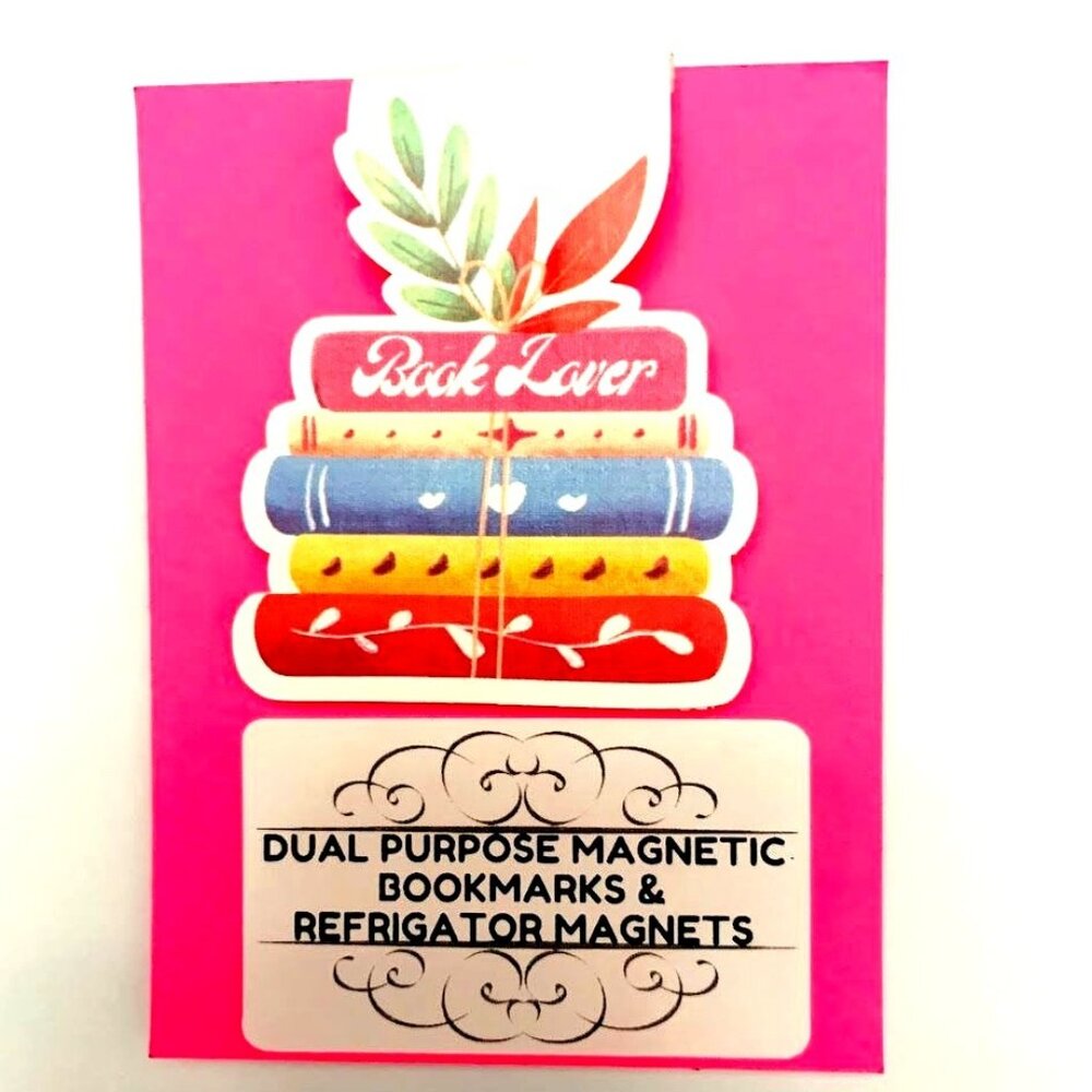 Book Lover Dual Purpose Book Mark/Refrigerator Magnet